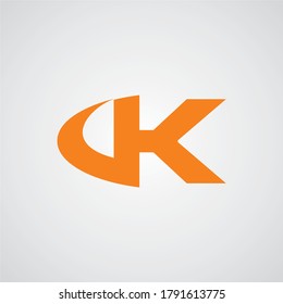 Concepto de logotipo de letra K. Plantilla de diseño de emblema mínimo creativo. Icono universal elegante. Logotipo de financiación de empresas premium. Símbolo gráfico de alfabeto para identidad empresarial. Elemento vector
