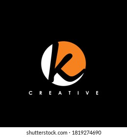 K Letter Logo concept. Creative Minimal emblem design template. Universal elegant icon. Premium business finance logotype. Graphic Alphabet Symbol for Corporate Business Identity. Vector element
