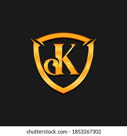 K Letter Logo Konzept. Design-Vorlage für kreatives Minimal-Emblem. Universelles, elegantes Symbol.