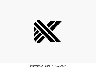 K Letter Logo concept. Creative Minimal emblem design template. Premium business finance logotype.Business Identity Vector 
