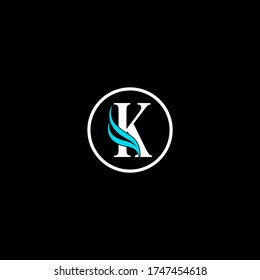 K letter logo concept design