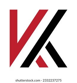 K letter logo concept design template