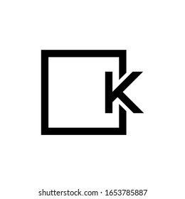K letter logo consep icon template