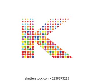 Plantilla de vector de diseño creativo del logotipo de la letra K
