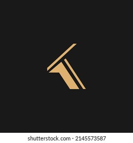 Logo de la letra K. diseño vectorial del logotipo gráfico K de letra creativa. K concepto inicial
