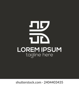 logotipo de letra K creativo línea mínima k concepto de logotipo de letra aislado plantilla vectorial aislada 