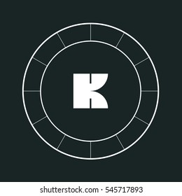 K letter logo design