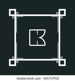 K letter logo design