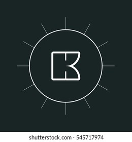 K letter logo design
