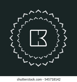 K letter logo design