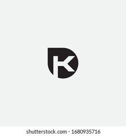 K LOGO MINIMALISTA BASADO EN EL DISEÑO DE LOGOTIPO Y CARTA 