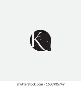 K-SCHREIBEN-LOGO-DESIGN UND LETZTERBASIERTES MINIMALISTISCHES LOGO 