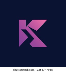 k letter logo design company logo