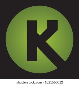 Logo de K Letter Diseño Icono creativo Logotipo vector de letras modernas