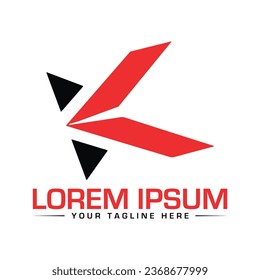 Diseño de logotipo de letra K diseño de logotipo creativo y moderno