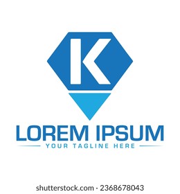 Diseño de logotipo de letra K diseño de logotipo creativo y moderno