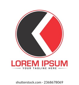 K letter logo design creative and modern logo design