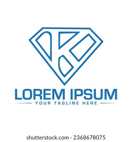 Diseño de logotipo de letra K diseño de logotipo creativo y moderno
