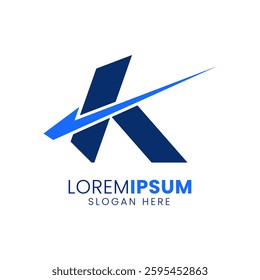 K letter logo design creative and modern logo design