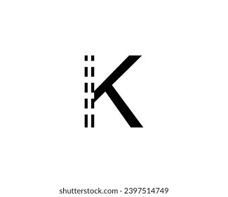 elemento de diseño de logotipo de letra K