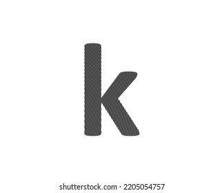 k letter logo design elements