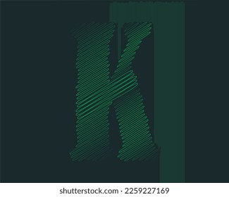 K letter logo design elements