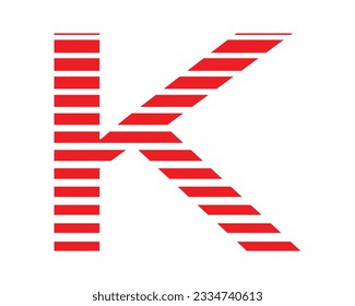 K letter logo design elements