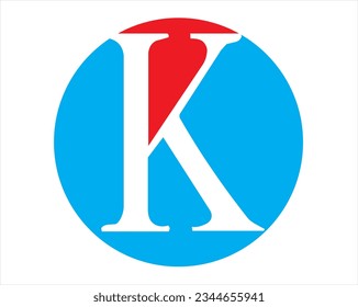 K letter logo design elements
