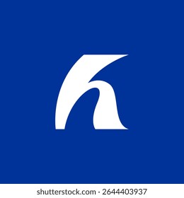 K letter logo design, H logo vector minimalist brand, clean, flat