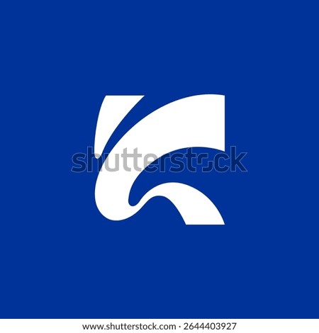 K letter logo design, H logo vector identity