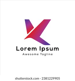 Logo-Design-Symbol für K-Buchstaben
