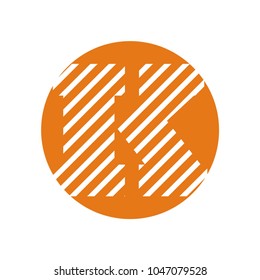 K letter logo design initials