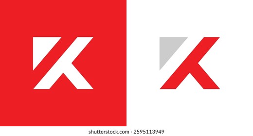 K Letter logo design and monogram