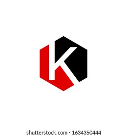 K letter logo design template vector.