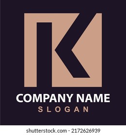 K letter Logo design Template
