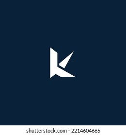 Elementos de plantilla de diseño de logotipo de letra K. Logo de la letra digital abstracta moderna. Ilustración vectorial.
