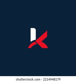Elementos de plantilla de diseño de logotipo de letra K. Logo de la letra digital abstracta moderna. Ilustración vectorial.