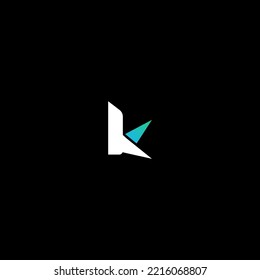 K letter logo design template elements. Modern abstract digital alphabet letter logo. Vector illustration.