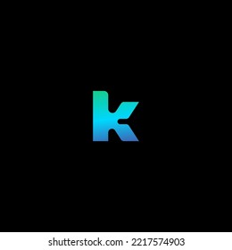 Elementos de plantilla de diseño de logotipo de letra K. Logo de la letra digital abstracta moderna. Ilustración vectorial.