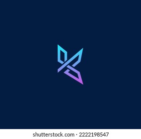 K letter logo design template elements. Modern abstract digital alphabet letter logo. Vector illustration. Technology letter logo.