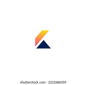 Elementos de plantilla de diseño de logotipo de letra K. Logo de la letra digital abstracta moderna. Ilustración vectorial.
