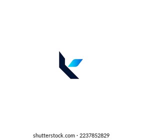K Buchstaben Logo Design Template Elemente. Modernes abstraktes Logo für digitale Buchstaben. Vektorgrafik.