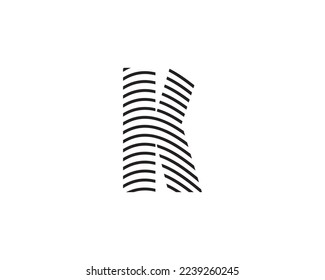 K Letter logo design template elements