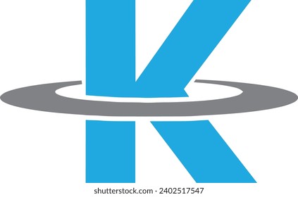 Plantilla de diseño de logotipo de carta K