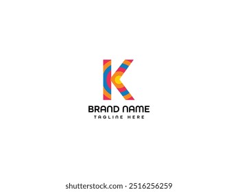 Modelo de design de logotipo de letra K