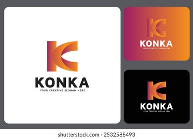 K Letter Logo Design Template, Business corporate letter K logo design vector. Colorful letter K logo vector template