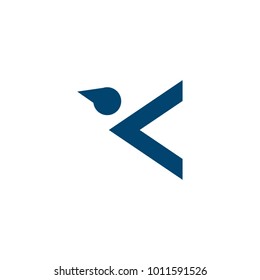 K letter logo design vector template