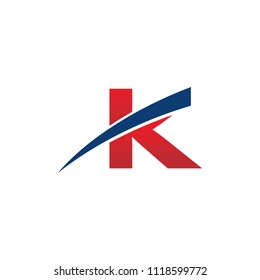 K letter logo design vector template