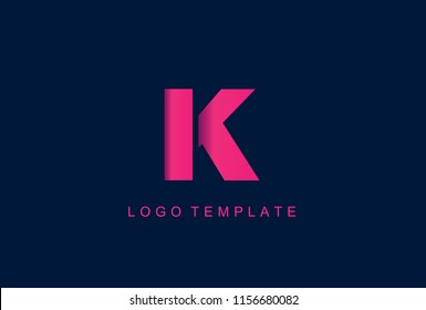 K Letter Logo Design Vector
