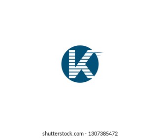 k letter k logo design and vector 